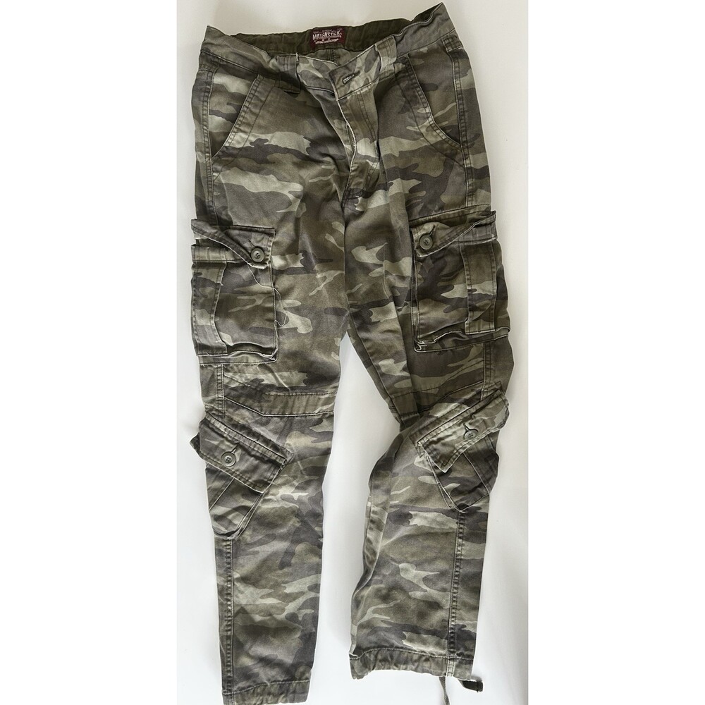 Matchstick Camo Cargo Pants – Utility Military Y2K Gorpcore Streetwear (Unisex)